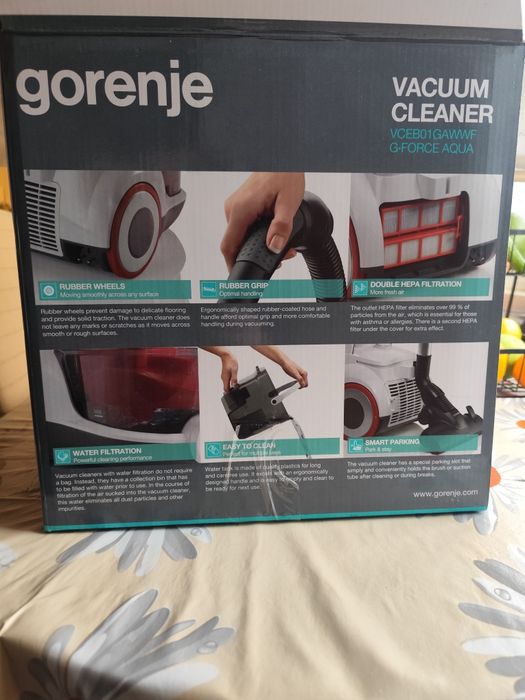 Прахосмукачка Gorenje G-Force Aqua с воден филтър