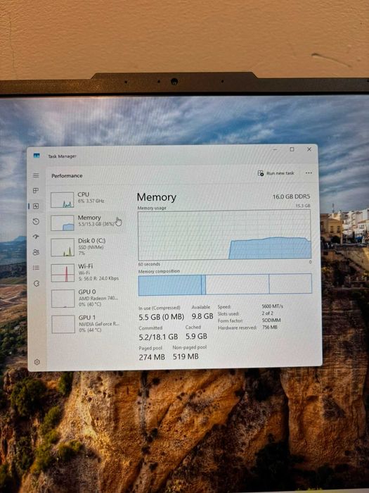 Laptop ASUS TUF A17 / Ryzen 7 / 16 GB RAM DDR5 / SSD 500 GB / RTX 4050 / Garantie * Krom Amanet Margeanului *