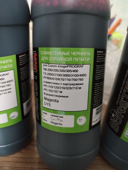 Чернила для струйной печати Canon