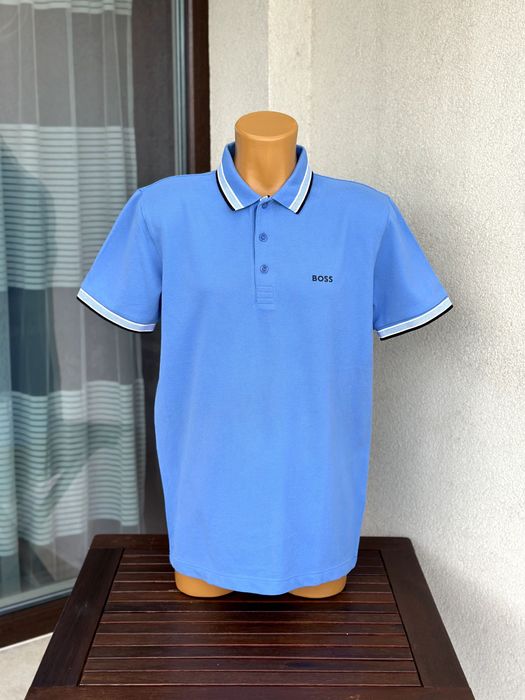 Мъжка тениска с яка HUGO BOSS (Paddy) - размер L, Отлично състояние