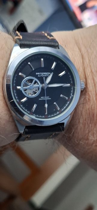 PATERSON automatic ceas de mînă bărbătesc cu curea din piele