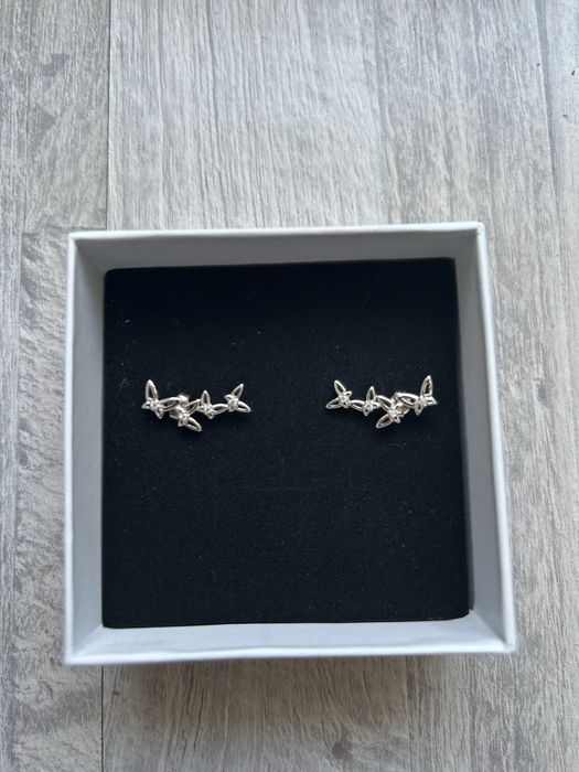 Cercei argint 925 noi, model “fluture”
