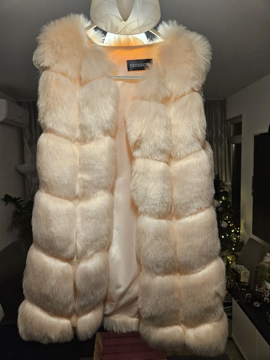 Vesta imitație blană