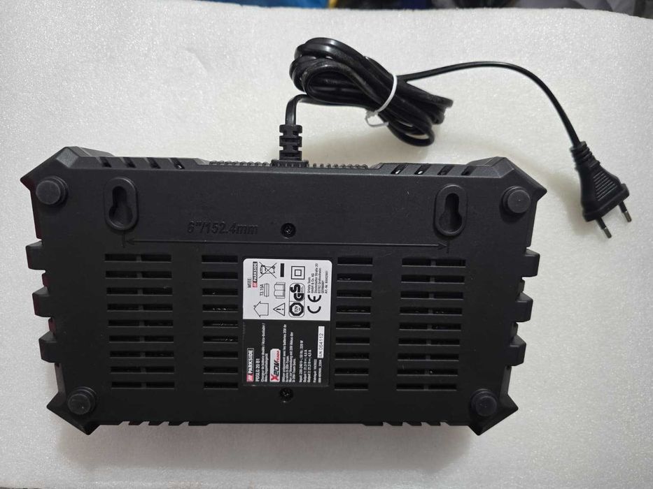 Incarcator dublu rapid Parkside PDSLG 20 B1 20V mufa EU 2 pini 2x4.5A IAN 497645