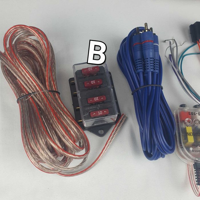 Kit Instalare Tub de Bass-Filtru Hi-Low-Cabluri RCA-Soclu Siguranta ++