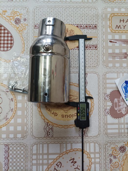 Насадка на глушитель нержавейка можно регулировать наклон.