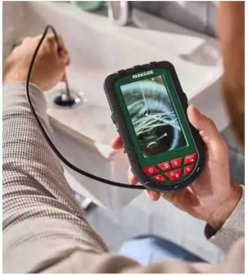 Cameră pentru inspecție, control; endoscopica, cu display color, noua sigilata, realizata in Germania; pentru locuri greu accesibile motor, canalizari
