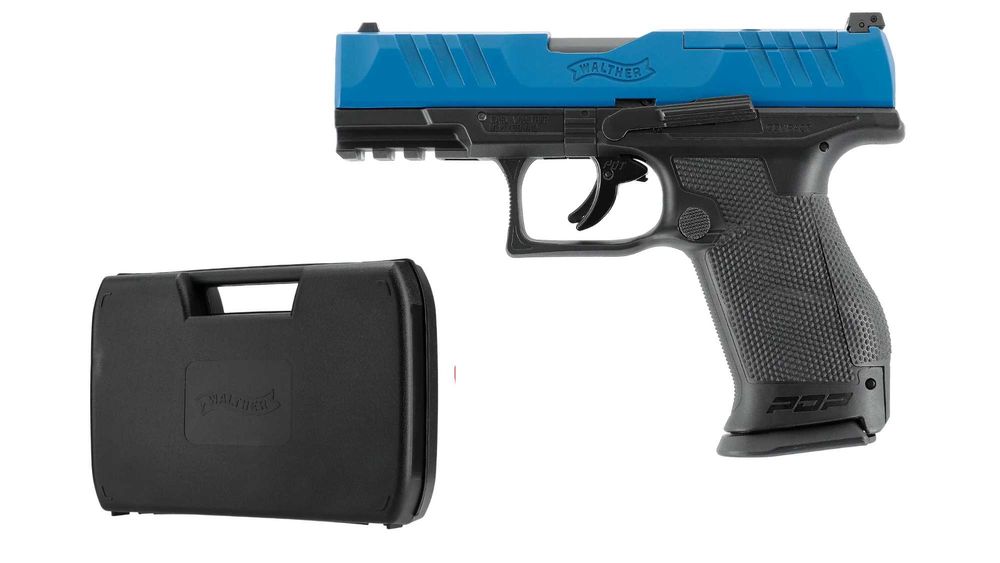 Pistol Paintball T4E Walther PDP Compact 4" CO2 BB Black+Blue