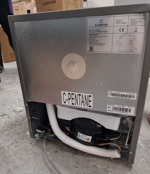 Мини сив хладилник 40L Klarstein