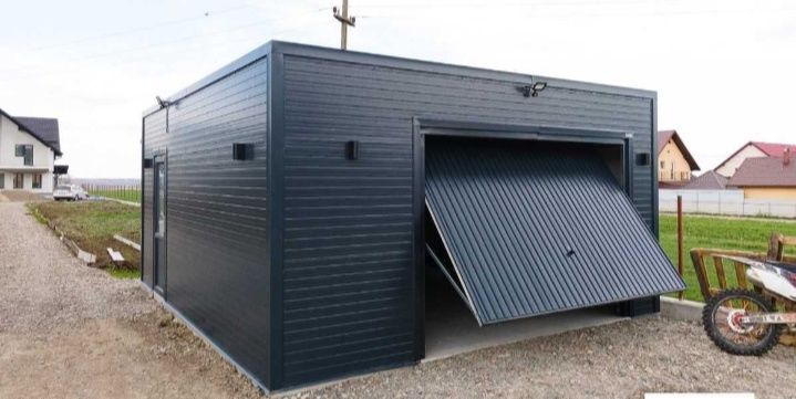 Vând garaj auto pe structură metalică