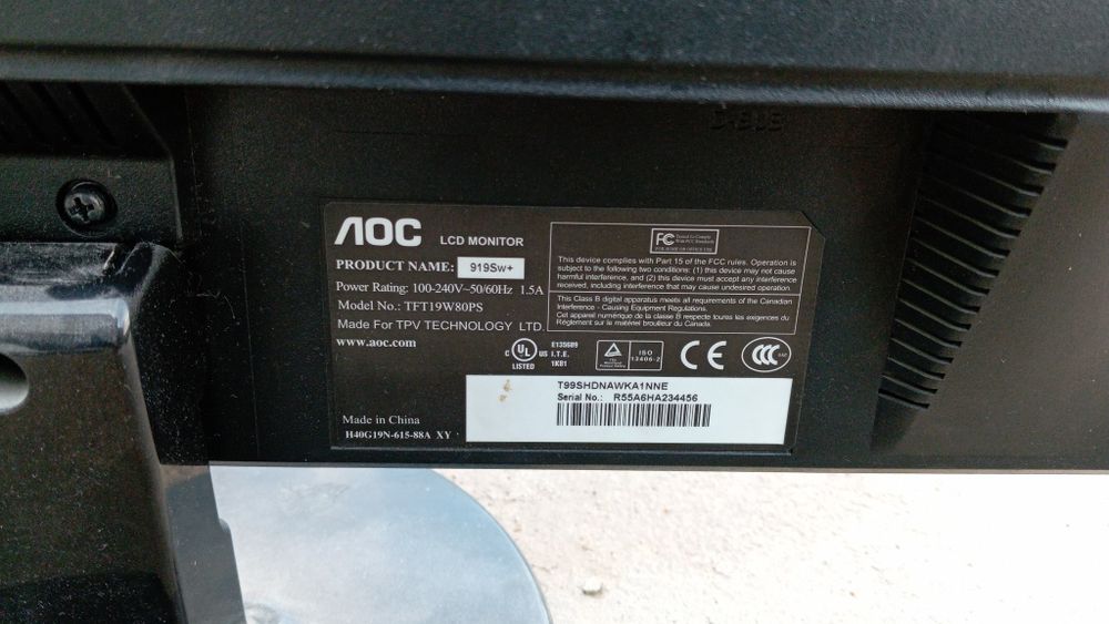 Продам монитор АОС