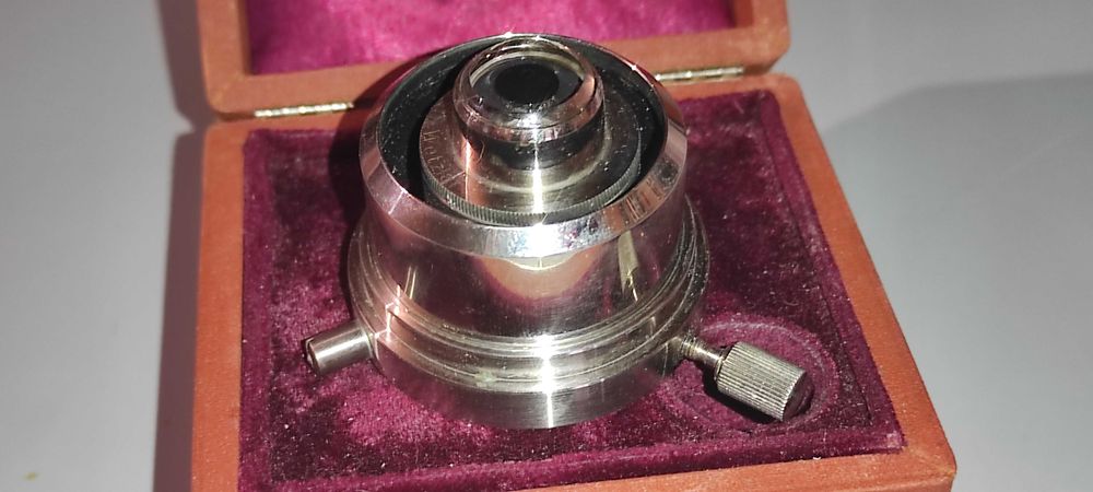 Lentilă condensatoare antică pentru microscop W.H. SEIBERT & WETZLAR, - 150 RON