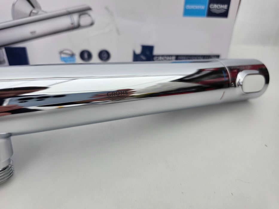 Baterie termostatica de dus, Grohe, Precision Flow, functie Safety Stop