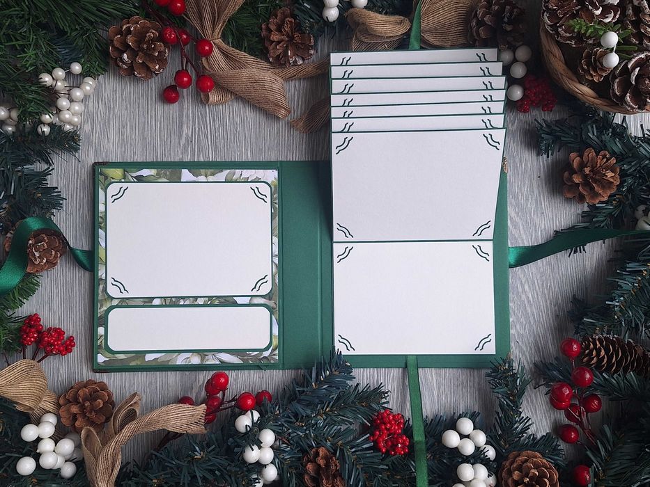 Скрапбук албум "Магическа звезда", с коледни елементи /53.1