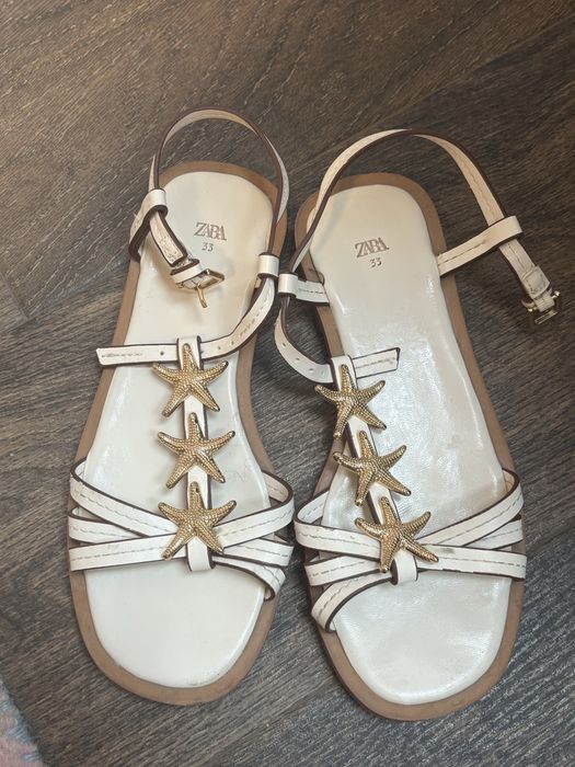 Бели маратонки Champion за момиче и сандали Zara 33 номер