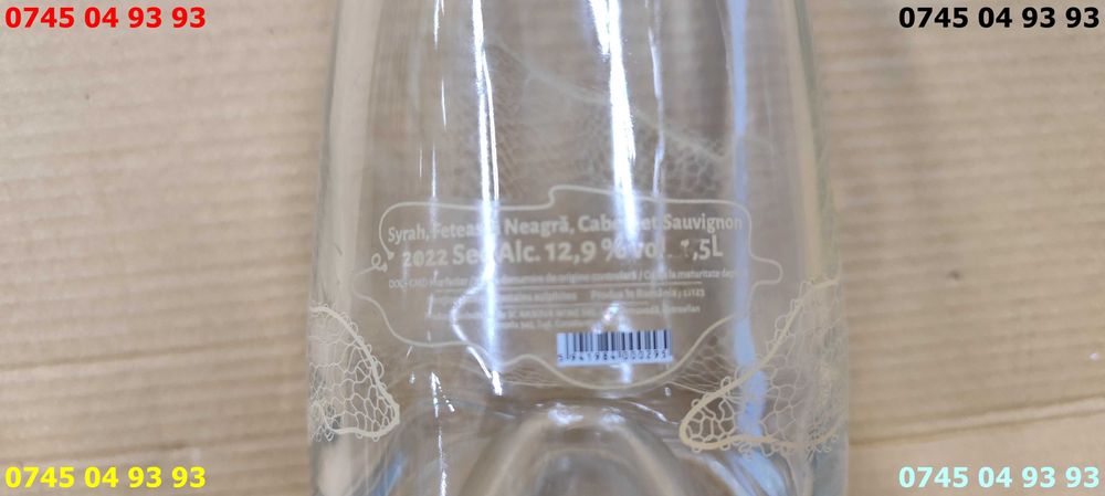 sticla goala feteasca neagra 1.5 LITRI dop de sticla 40cm inaltime