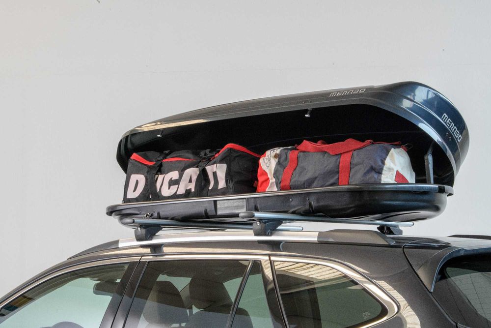 Cutie portbagaj Menabo Mania 460 DUO ABS Black, 195x79x36cm