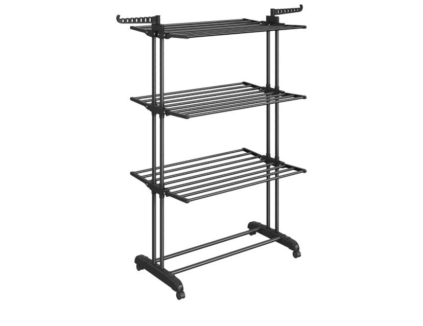 Сушилник за дрехи на колелца от неръждаема стомана