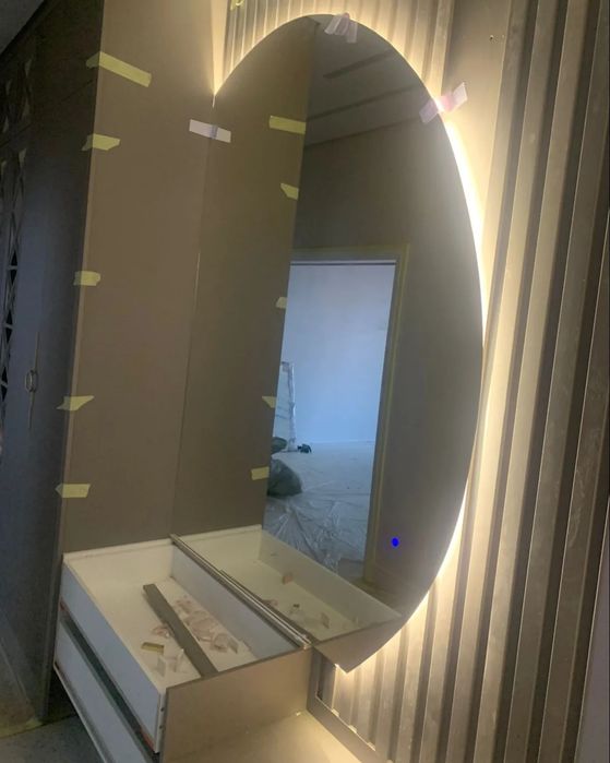 Зеркала,Душевые, Перегородки