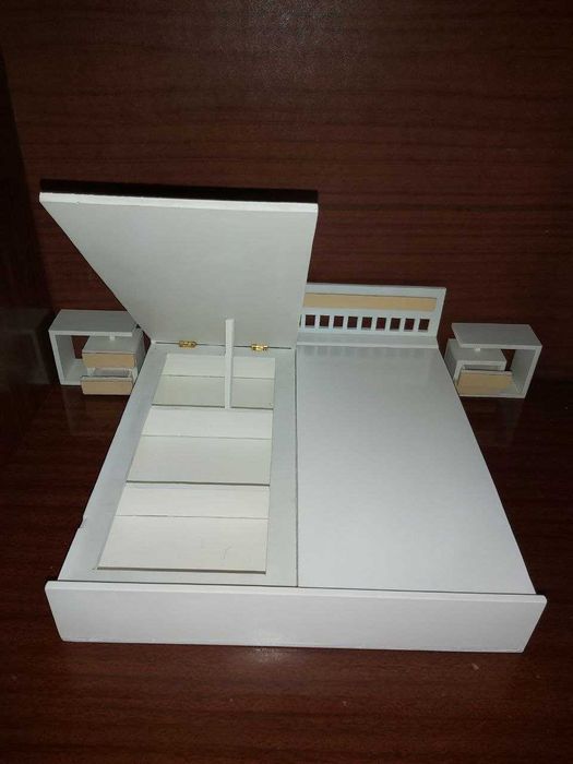 Дизайнерский эксклюзивный кукольный спальный гарнитур для Барби