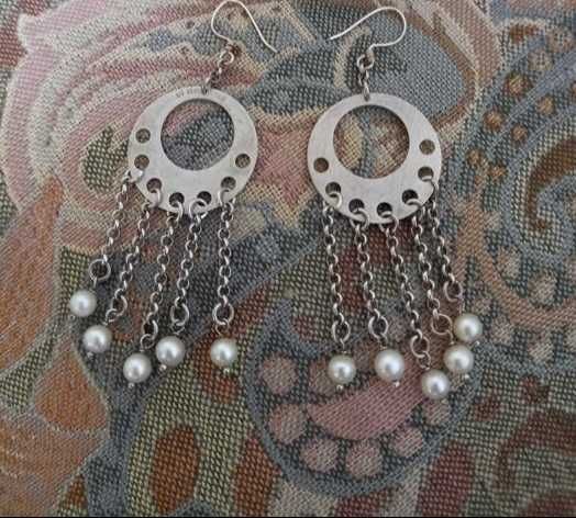 Cercei vechi argint etnici