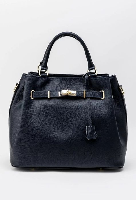 Geanta piele de culoare negru