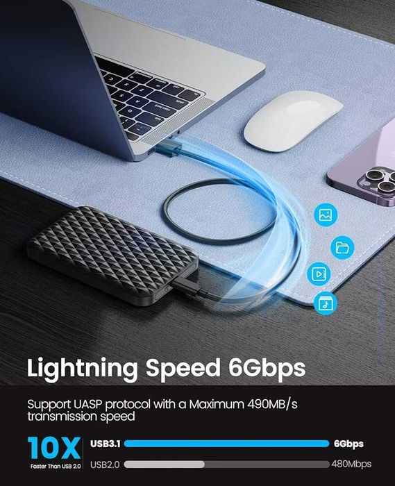 СКИДКА !!! Портативный жесткий диск HDD Orico 1TB Новый +доставка 24/7