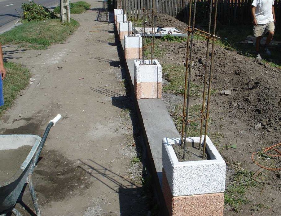 Garduri din BCA, beton