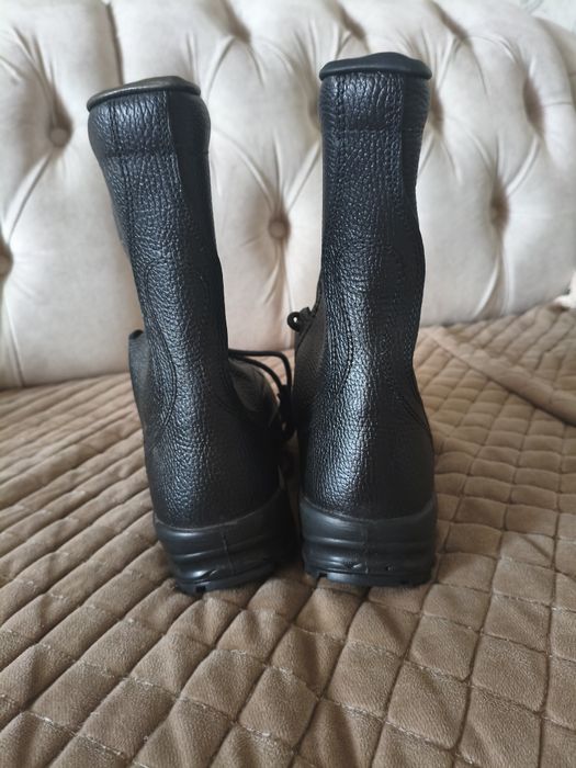 Кожанные военные берцы