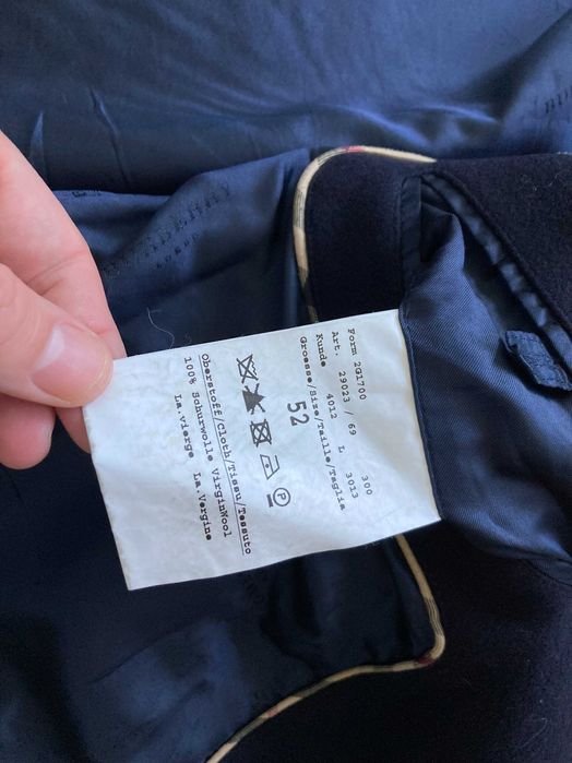 Burberry LONDON coat мъжко оригинално вълнено палто размер 52 / L