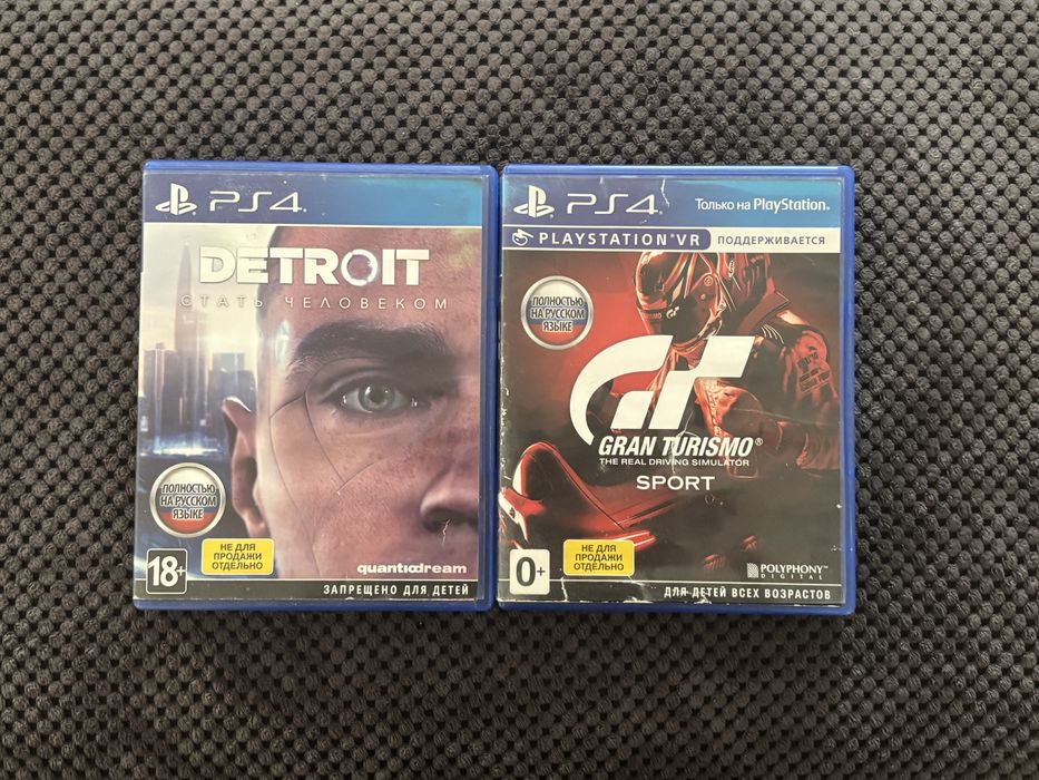 2 игры на PS4 и PS5: Gran turismo и Detroit Become human