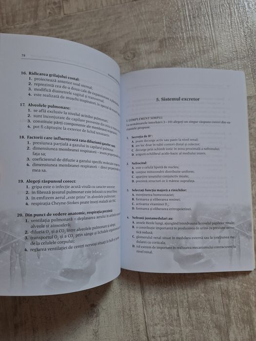 Teste anatomia si fiziologia omului