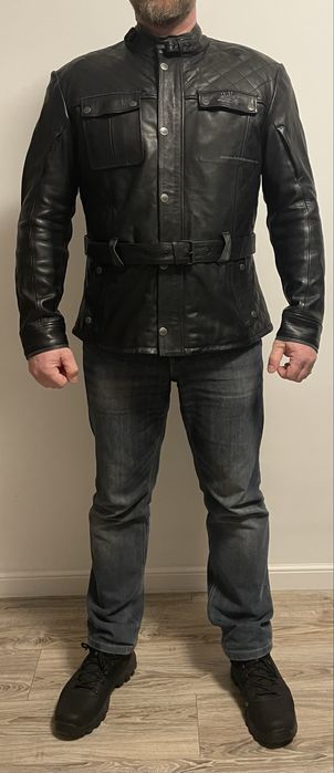 Geacă moto piele AJS -nouă