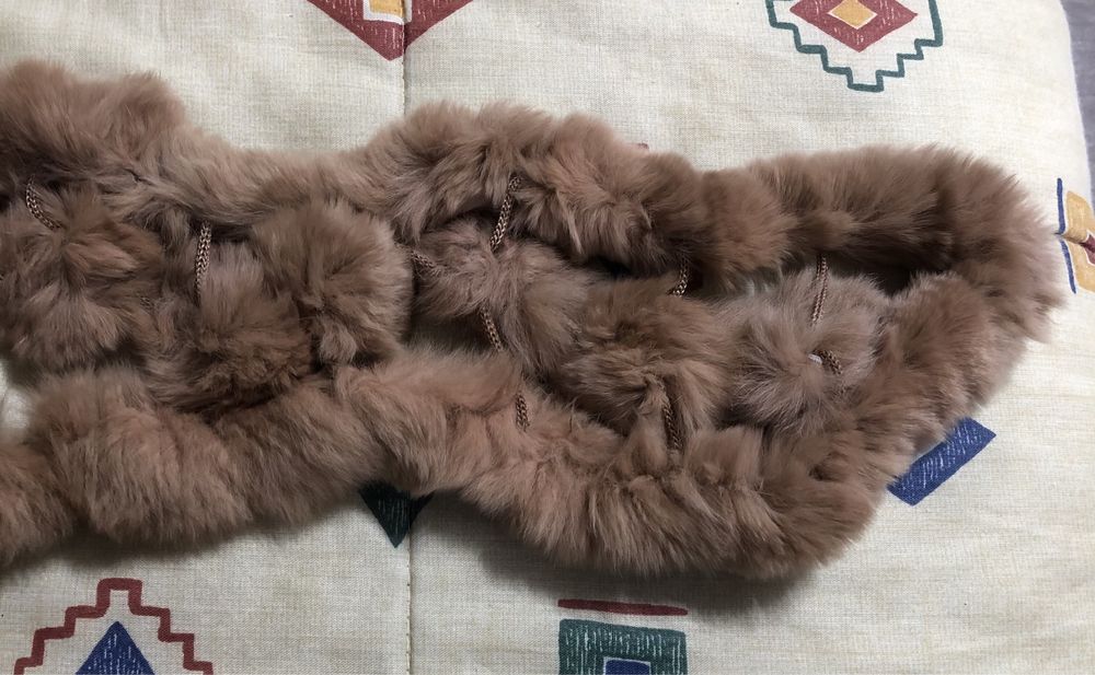 Guler blana artificiala maro guler maro guler blana moale