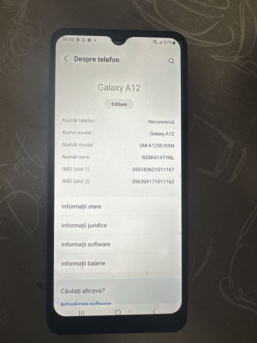 sam a12 /64 gb liber reta