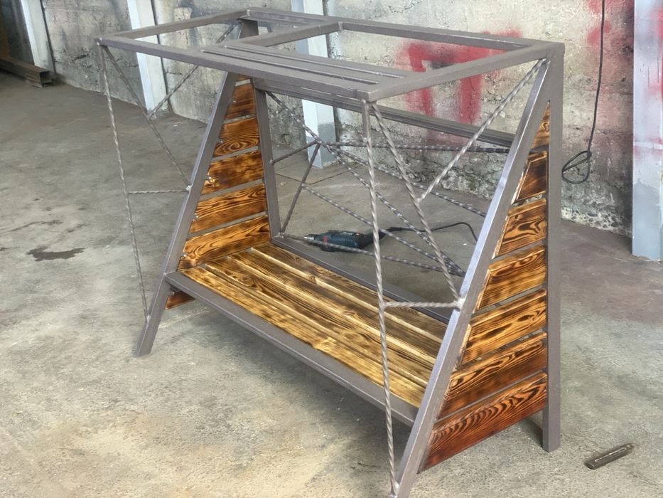 Садовый Мангал+скамейка