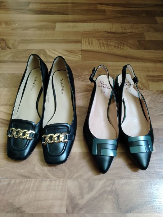 Туфли кожаные брендовые, 3 пары., р-ры 36,5 и 38-39