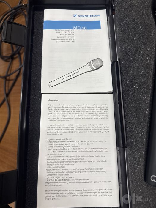 Mikrafon sennheiser md46. Top toza. Ishlatilmagan.