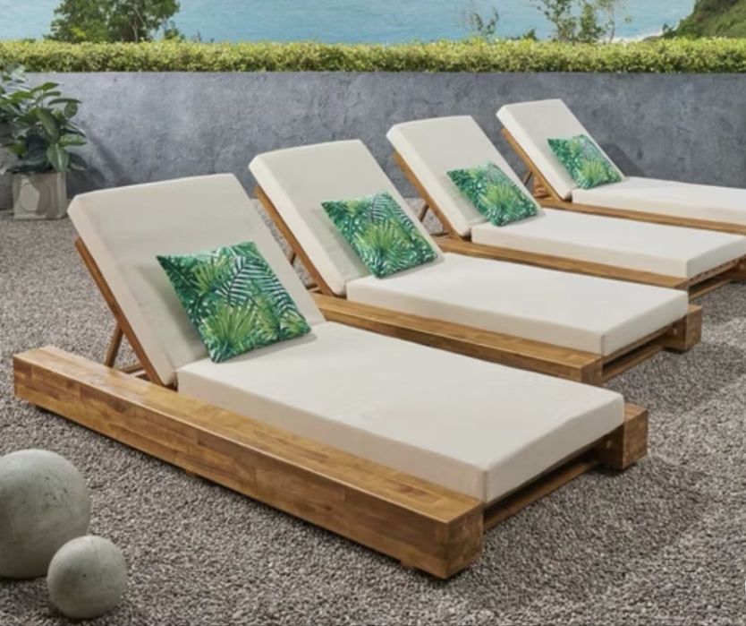 Sezlong piscina lemn