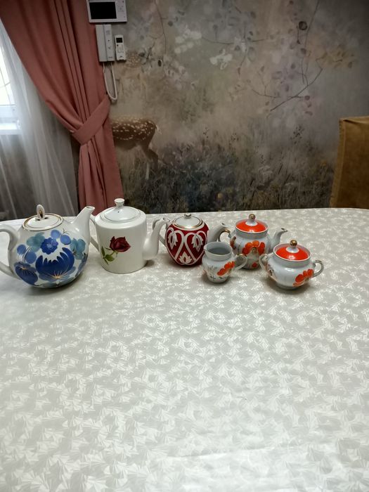 Советская посуда, тарелки, чайники, сервизы, недорого разные