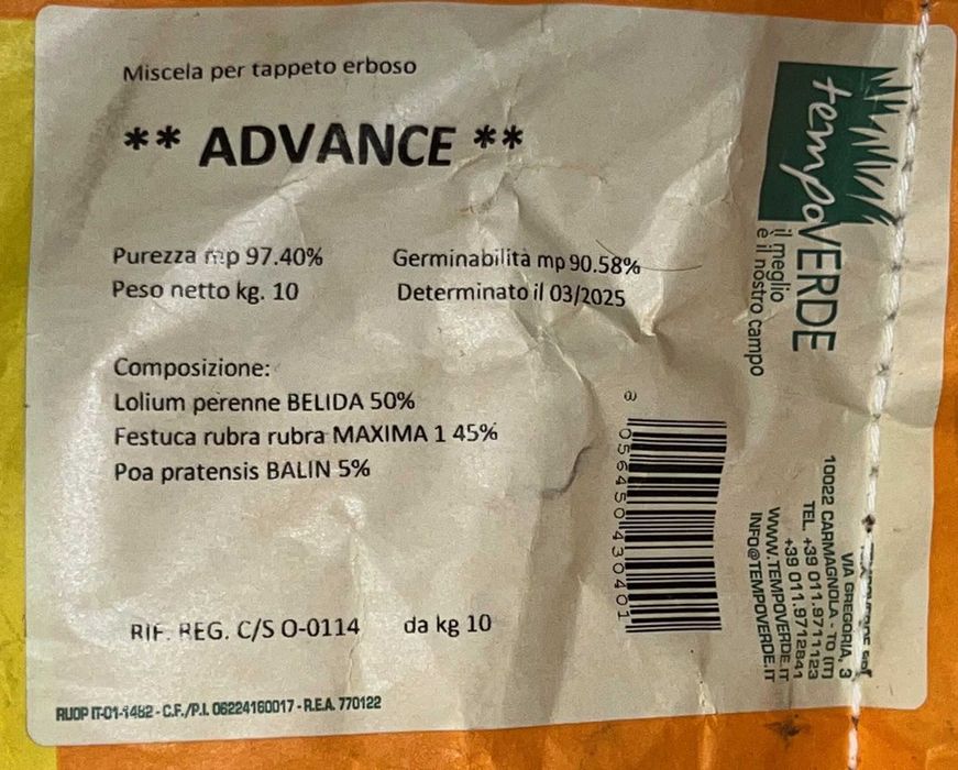 Seminte de gazon calitate premium Italia