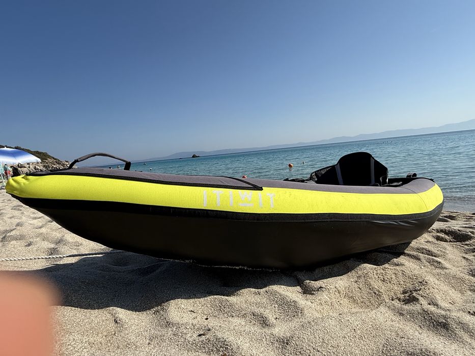 Caiac-canoe gonflabil pentru plimbări - cu 1 loc