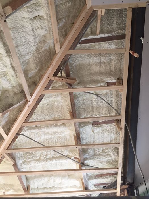 Утепление пенополиуретаном. Pena sepish. Пена сепиш