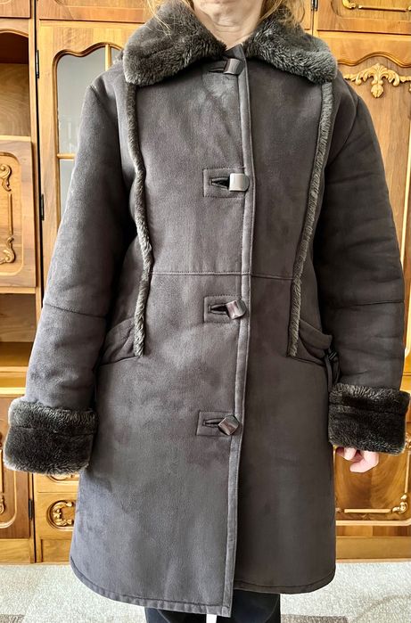 Cojoc dama blana sintetica