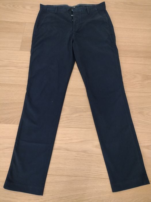 Pantaloni office H&M bleumarin