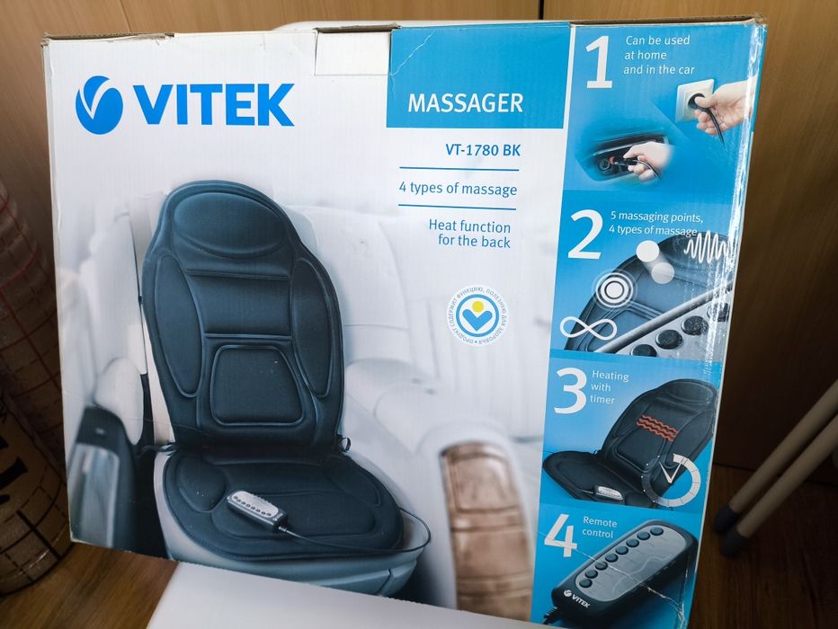 Продам Массажёр VITEK, подходит для Автомобиля и для Кресла
