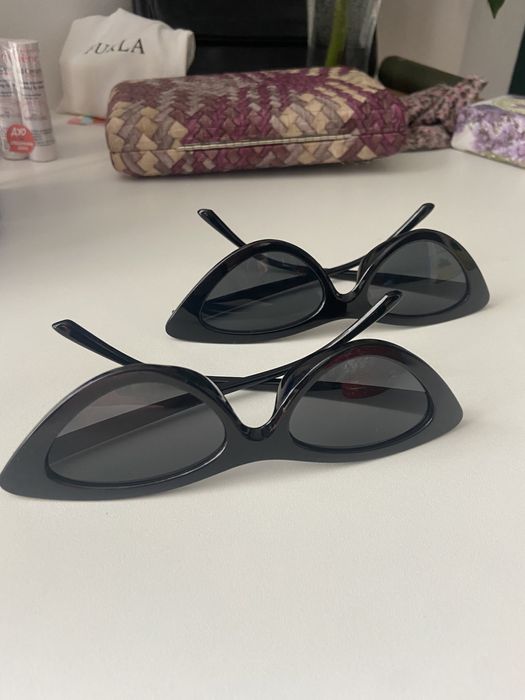 Черни слънчеви очила “котешко око”