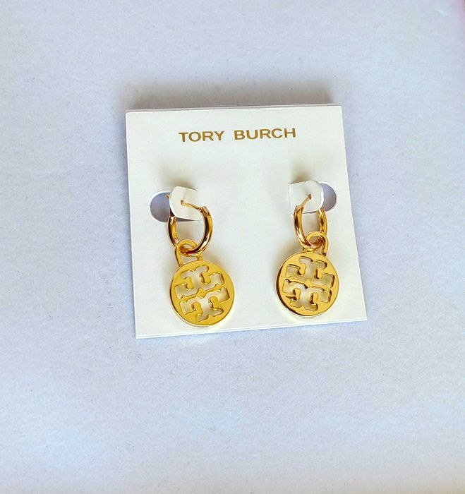 Обеци Tory Burch - Miller hoop earrings