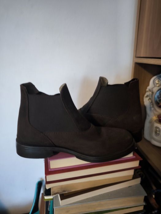 Cizme echitație Fouganza piele întoarsă 36