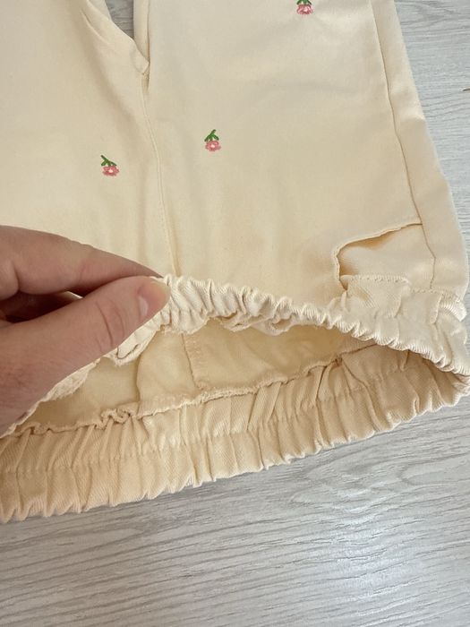 Джинсы с вышивкой и рубашка из хлопка для девочек, весна лето
